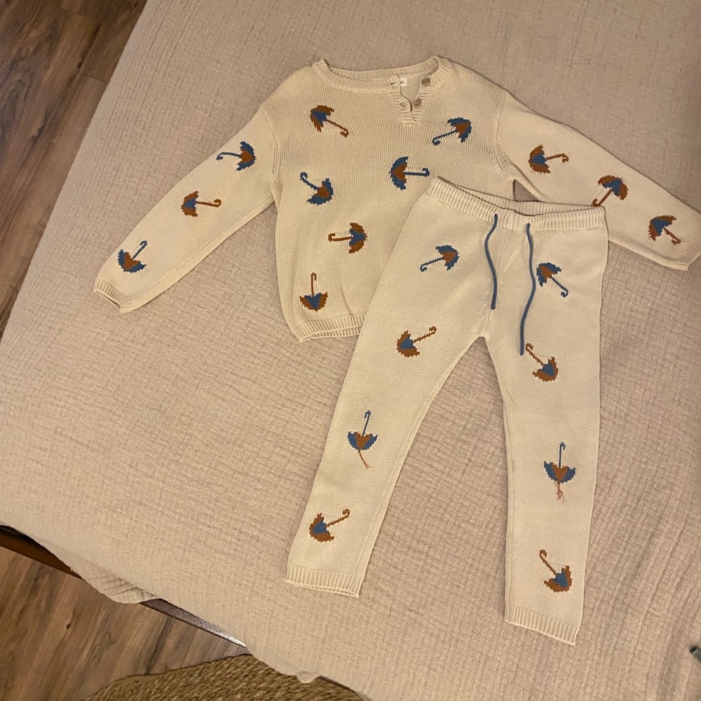 Fin & Vince Umbrella Set Pants Top 4/5 Organic Cotton